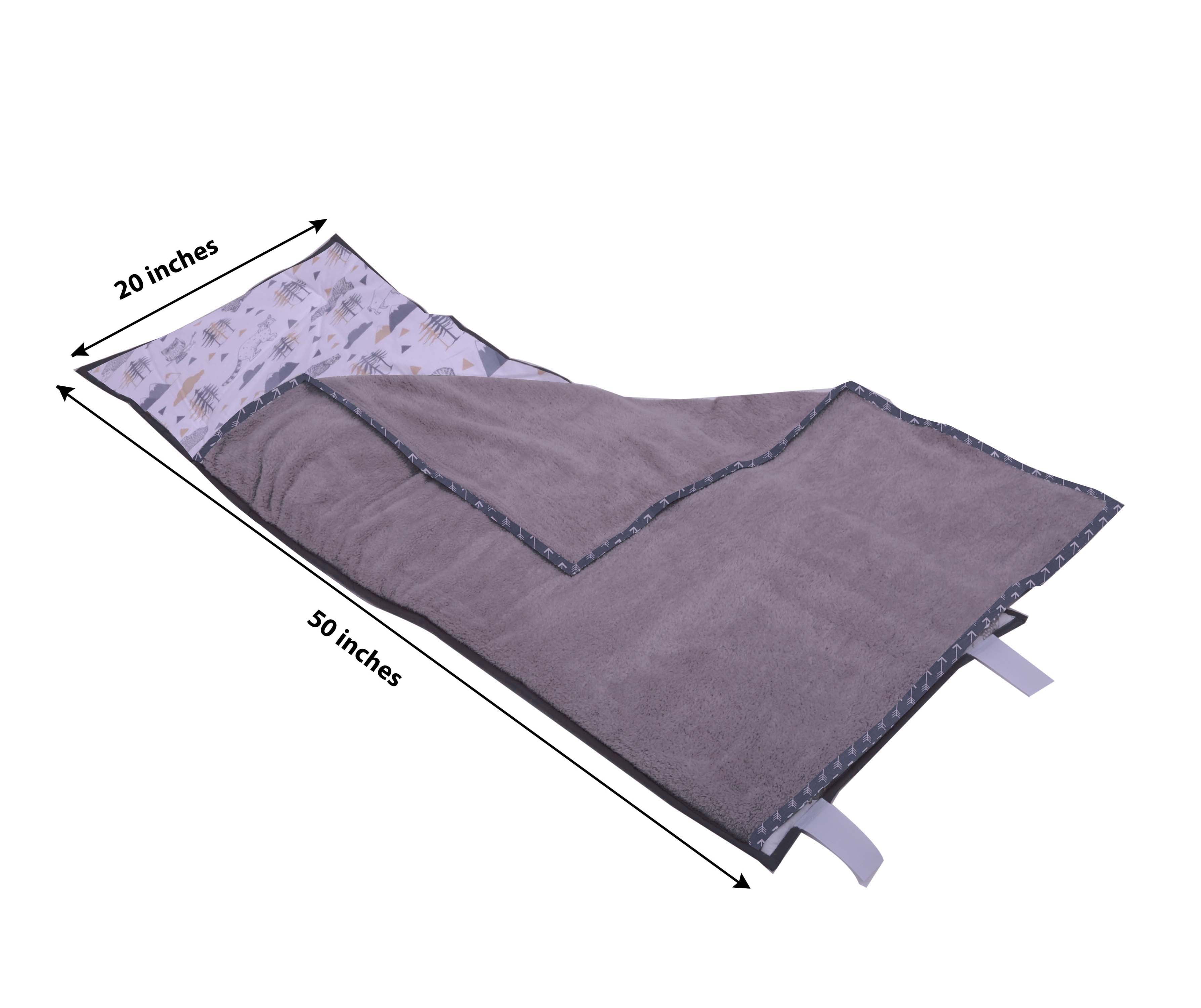 Bacati - Woodlands Grey/Beige Neutral Cotton Nap Mat