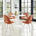 thumbnail image 4 of Modway Chaise de Salle à Manger en Coton Cordelia Orange (Lot de 4), 4 of 4