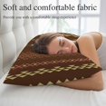 thumbnail image 5 of Dark Brown Boho Throw Pillow Cover 20 x 26 Inch Decorative Pillow Cover Ethnic Tribe Striped Vintage Lumbar Pillowcase Seasonal Rectangle Cushion Case for Couch Sofa Bed Living Room, 5 of 9