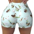 thumbnail image 2 of Fotbe Duck Animals Farm Shorts Sin Costuras – Shorts Deportivos de Cintura Alta para Mujer, Elásticos para Gimnasio, Yoga, Running o Ciclismo-Medium, 2 of 8