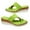 A-Green101, variant on Womens Wedge Mule Sandals Simple Cutout Toe Loop Woven Rope Sole Slip On Slide Open Toe Summer Outdoor Casual Sandals