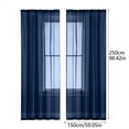 thumbnail image 2 of Solid Color Semi Sheer Window Curtains for Modern Light Control and Space Transformation, 2 of 7