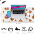 thumbnail image 5 of Long Mouse Pads for Desk,White Halloween Lanterns Desk Mats on Top Of Desks, Desk Mouse Pad Extra Large with 3mm Non-Slip Base and Stitched Edge for Gaming,Office,Work,Home 35.4x15.7in, 5 of 5