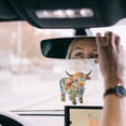 thumbnail image 2 of 2D Acrylic Colorful Cow Pendant Colorful Calf Window Decoration Pendant Suitable for Garden Window Tree Car Pendant A 4, 2 of 4