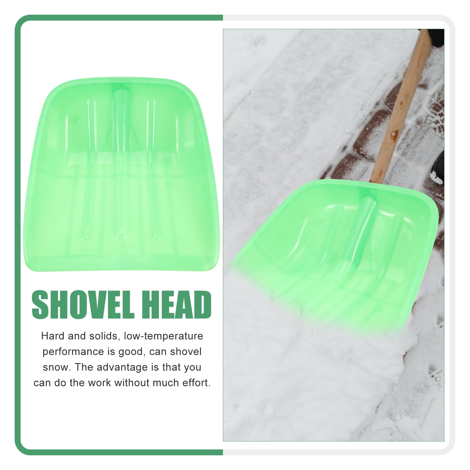 unbranded  Trenching Snow Shovel Ice Remover Attachment Easy to Store