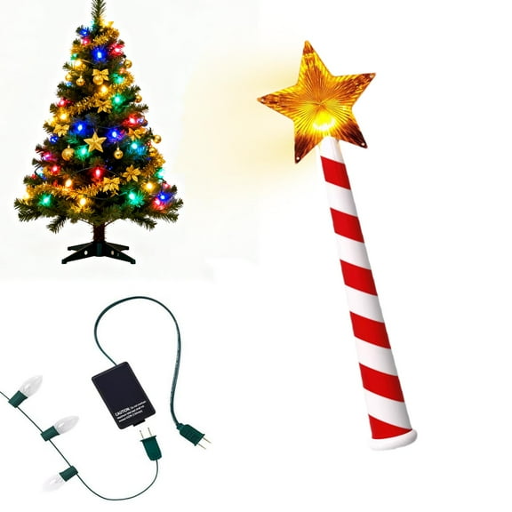 Drses Magical Christmas Light Wand - Christmas Tree Remote Control,Wireless Remote Control Outlet Switch Kit ,100ft Range for Christmas Tree Decor & String Lights, Indoor/Outdoor Party Decoration