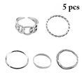 thumbnail image 3 of 5PCS Anneaux de Jointure Ensemble Délicat de Mode Bagues à Ongles Bagues Bijoux, 3 of 10