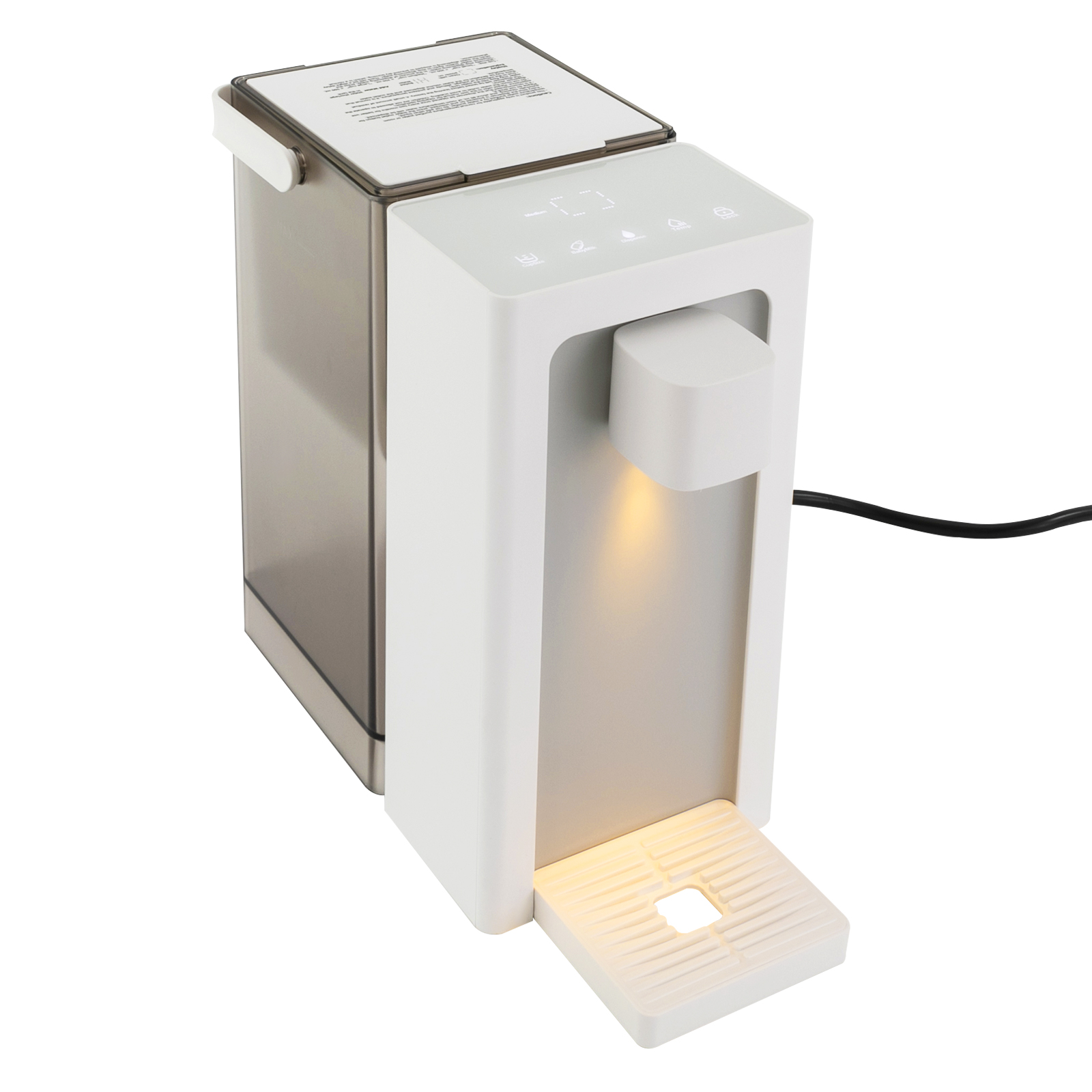 Energy-Saving Water Dispenser 3L Tank 5-Temp 3-Volume Settings ABS Body 444 Stainless Steel Heating Tube