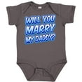 thumbnail image 3 of Inktastic Will You Marry My Daddy (blue) Boys or Girls Baby Bodysuit, 3 of 5