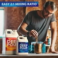 thumbnail image 5 of Upstart Epoxy 2-inch Deep Pour Epoxy Resin Kit 1.5 Gallons for Art and Countertop Making - Clear, Color Casting with Mica Powder Perfect for River Table, Tabletop, Jewelry, 5 of 7