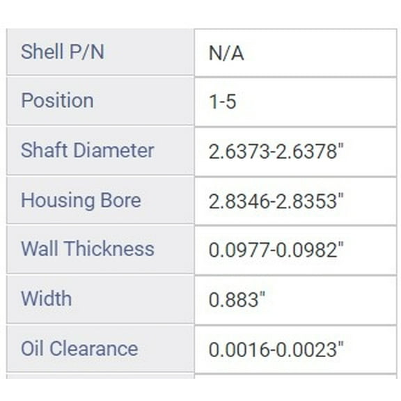 MAIN BRNG TOY 4.7L 4663 2