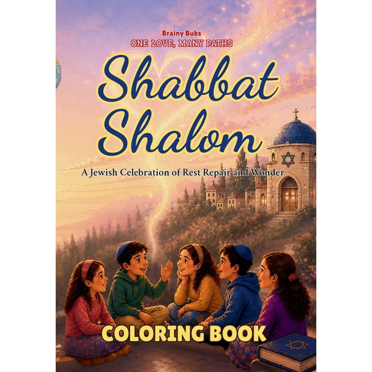 One Love, Many Paths Shabbat Shalom Coloring Book photo 1