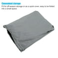 thumbnail image 7 of Unique Bargains 420D Oxford Cloth Motor Full Outboard Engine Cover Waterproof Boat Motor Fit Up to 60-100 HP Gray, 7 of 7