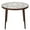 Brown, variant on LeisureMod End Table in Aluminum with Tempered Glass Top and Floral Cutout Design Painted Finish Indoor and Outdoor Use for Modern Home, Patio, Backyard, Living Room Devon Collection in Red