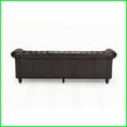 thumbnail image 6 of 84.75'' Chesterfield 3-Seater Sofa, Classic Tufted Upholstered Sofa for Living Room with Scrolled Arms & Nailhead Accents, 6 of 11