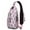Pink-41, variant on Crossbody Sling Backpack for Women Men Navy Sailboat Shoulder Sling Crossbody Casual Chest Bag for Travel Sports Running Hiking