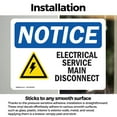 thumbnail image 3 of (2 Pack) Electrical Service Main Disconnect Sign, 3 of 7