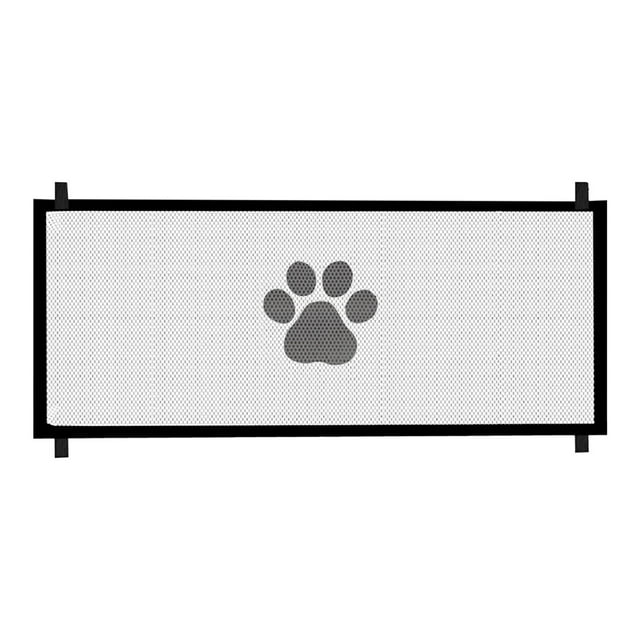 Duty Dog Gate for Stairs and Doorways 307 Inches Tall Adjustable Indoor Gate with Breathable Mesh Screen Ideal for Easy Setup for Narrow Openings and Wide Entries
