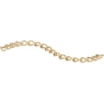 thumbnail image 2 of 10Strand 304 Stainless Steel Chain Extenders Real 18K Gold Plated Necklace Extenders Durable Chain Extenders for Bracelet Necklaces Anklet Chain 47~53x3mm, 2 of 4