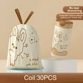 thumbnail image 5 of ACDANC Small Trash Bags Drawstring,Small Bathroom Garbage Bags,60 Counts Trash Can Liners for Bathroom Kitchen,White Rabbit Print 2 Gallon Small Trash Can Liners, 5 of 7