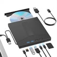 thumbnail image 2 of 7 in 1 External Blu Ray Drive, Support 100G Disc Read&Write, Optical Drive BD/CD/DVD Drive Burner for PC Laptop Desktop, 2 of 8