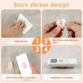 thumbnail image 4 of CHUANK Magnetic Remote Control Holder Wall Mount 4 Pack Upgrade Remote Control Organizers Storage Self-Adhesive TV Remote Control Rack for Back of TV Black, 4 of 11
