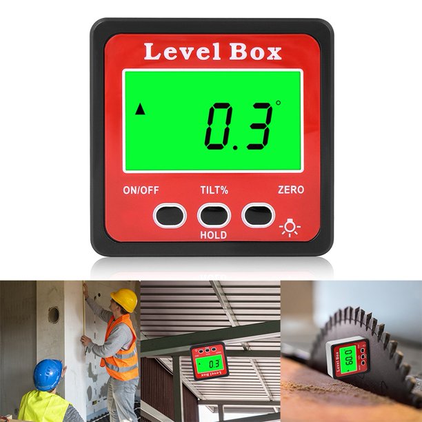 360° Digital Protractor Angle Finder Gauge Inclinometer Level