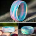 thumbnail image 3 of Baohd Bague Personnalisée Simple Multicolore Bague de Doigt Pailletée Cadeau No.6, 3 of 6