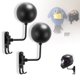 thumbnail image 2 of Soporte de pared con rotación de 180 ° para casco de motocicleta, colgador de exhibición de Metal para abrigos, gorras, casco de Rugby, 2 of 5