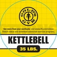 thumbnail image 3 of Gold's Gym Cast Iron Kettlebell, 10-35 lbs with Extra Wide Grip, 3 of 3