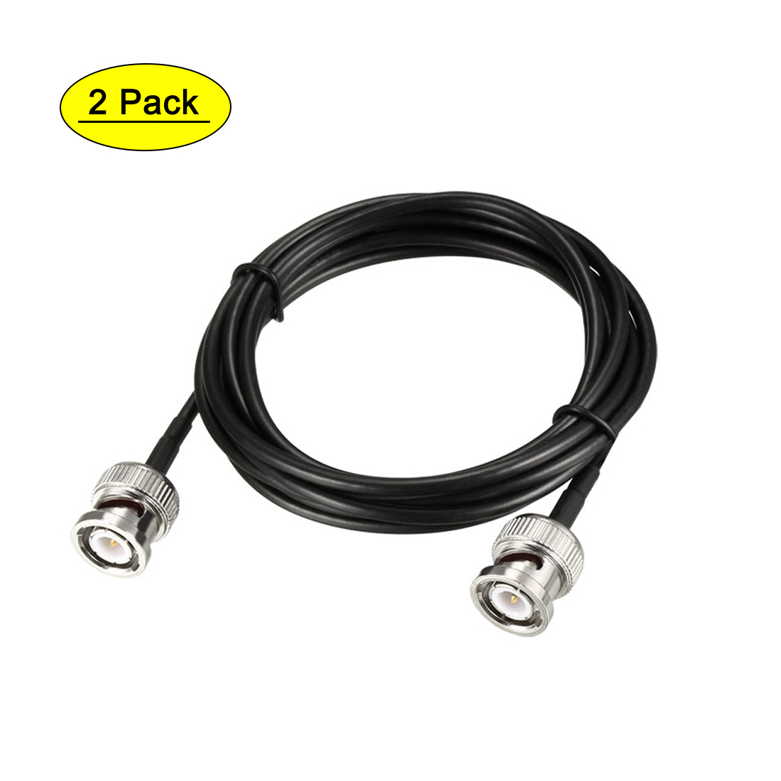 Uxcell 72'' BNC Male to Male Coaxial Jumper Cable 50 Ohm RG174 Shorter