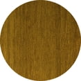 thumbnail image 1 of Ahgly Company Indoor Round Abstract Yellow Modern Area Rugs, 5' Round, 1 of 4