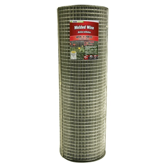 YARDGARD 48 inch by 100 foot 14 gauge 1 inch by 1 inch galvanized welded wire