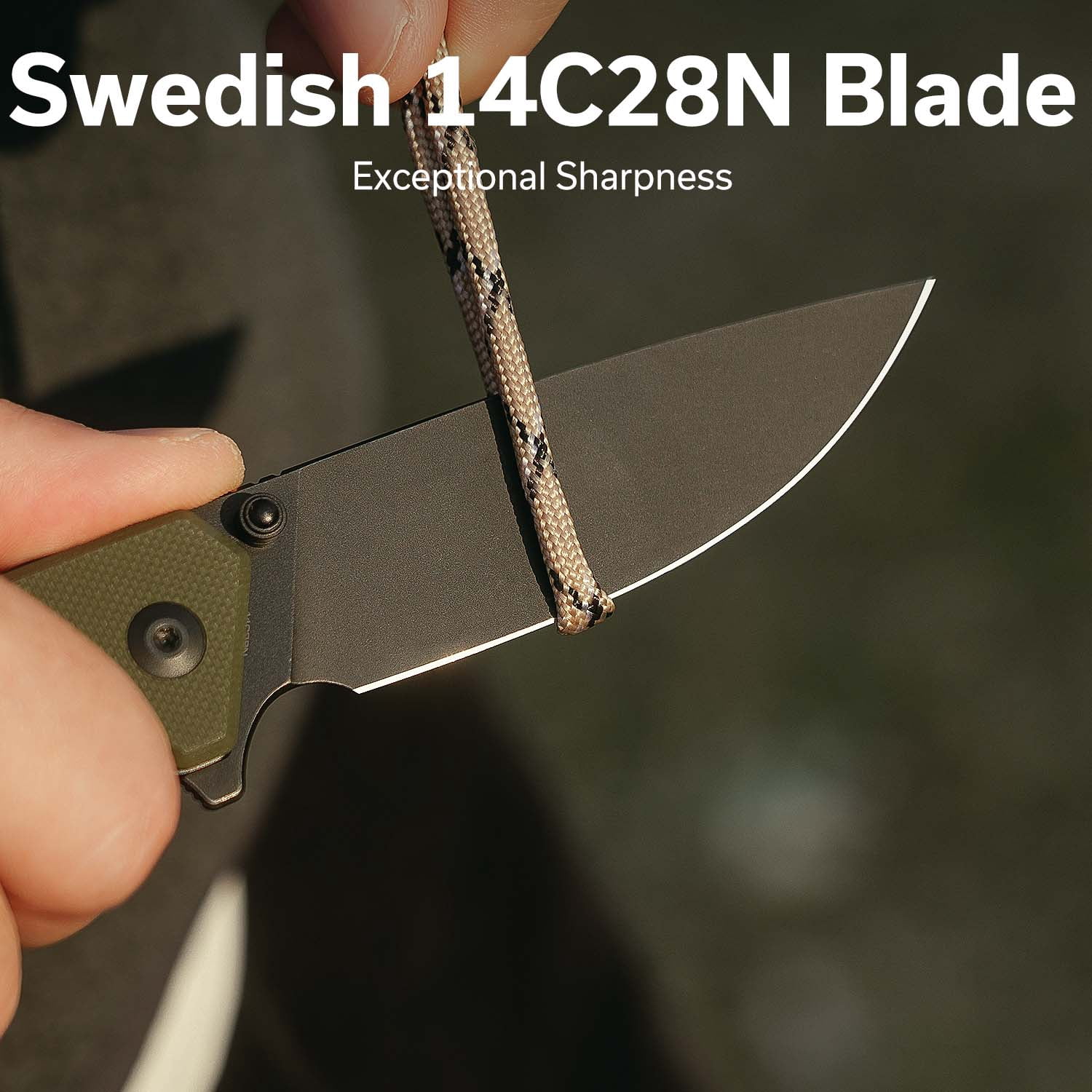 CIVIVI Merit Pocket Knife, Folding Knife with 3.28" 14C28N Blade G10 Handle, Lightweight Knife with Reversible Pocket Clip for Camping Hiking Indoor & Outdoor, C24012-2, OD Green