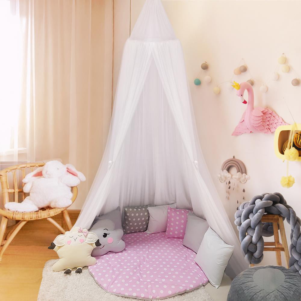 Bed Canopy Mosquito Net for Baby Crib Round Dome Kids Indoor Outdoor Castle 