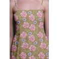 thumbnail image 3 of Bimba Carnation & Daisy Floral Print Women Long Maxi Tube Smocked Bodice Dress-XX-Large, 3 of 7