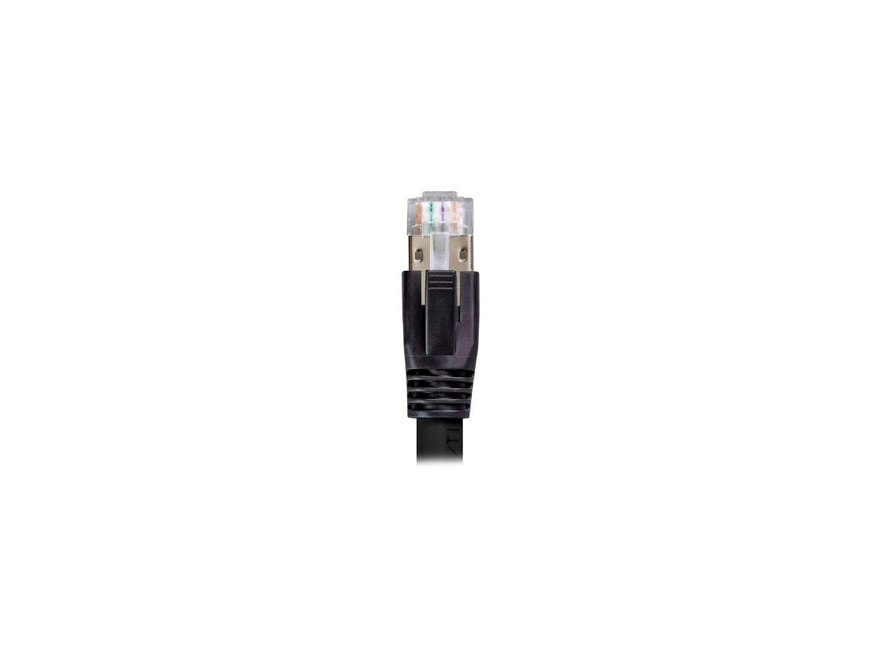 Nippon Labs Cat8 RJ45 50FT Ethernet Patch Internet Network LAN Cable, Indoor/Outdoor, 24AWG, Shielded Latest 40Gbps 2000Mhz, Weatherproof S/FTP for Router, PS4, PS5, Xbox, PoE, Switch, Modem (Black)