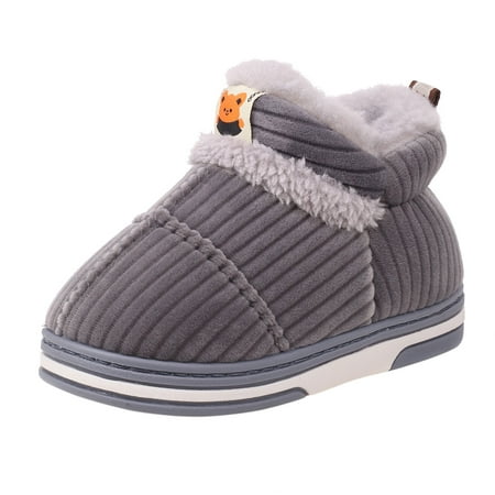 

Snow Boots For Women Ladies Fashion Solid Color Cartoon Animal Cotton Slippers Warm Flat Short Cotton Boots Grey 40 Hxroolrp