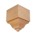 thumbnail image 7 of Hardwood Crown Moulding Outside Corner Block EWCR63, Red Oak, 7 of 7
