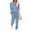 Clear Blue, variant on Ekouaer Sweatsuits Womens Loungewear Set Tracksuit Long Sleeve Pajamas Set with Pockets 2 Piece Outfits Lounge Sets