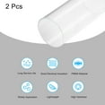 thumbnail image 3 of Acrylic Pipe Clear Rigid Round Tube 2pcs 76mm ID 80mm OD 6" for Lamps and Lanterns, Water Cooling System, 3 of 6