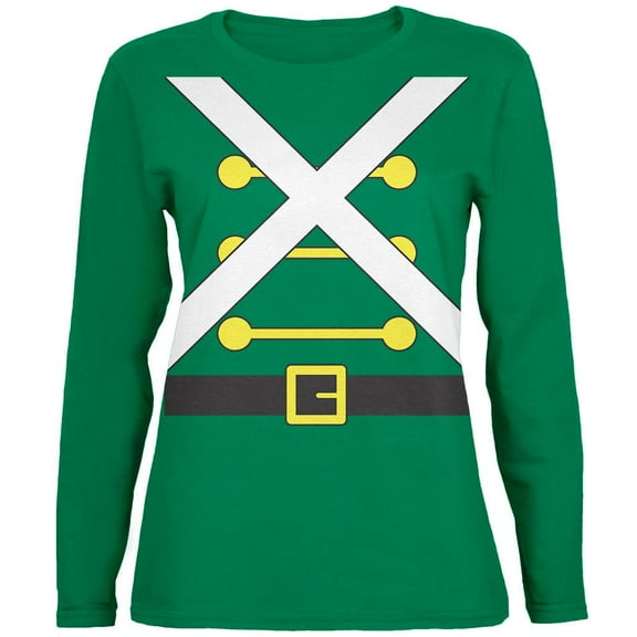 Christmas Toy Soldier Costume Womens Long Sleeve T Shirt
