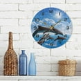 thumbnail image 7 of SKYSONIC Jumping Dolphins Wall Clock 10 Inch Silent Non Ticking Round Clock Oil Painting Clock Easy to Read Clock for Living Room Bedroom Bathroom Home Decor, 7 of 7