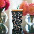 thumbnail image 2 of Sok It JavaSok Iced Coffee & Cold Soda Insulated Neoprene Cup Sleeve (Grey Rose, XLarge: 38 - 42oz), 2 of 5