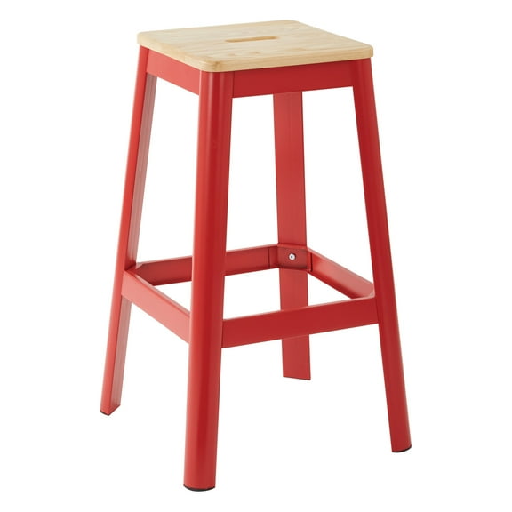Hammond Metal Barstool-Color:Frosted Red