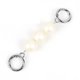 thumbnail image 1 of Fancy Pearl Belt Small Bag Accessories Blanco Imitación Pearl Universal Valentines Día Decoración Regalos de cumpleaños para mujeres de plata kenally AP004770-03, 1 of 6