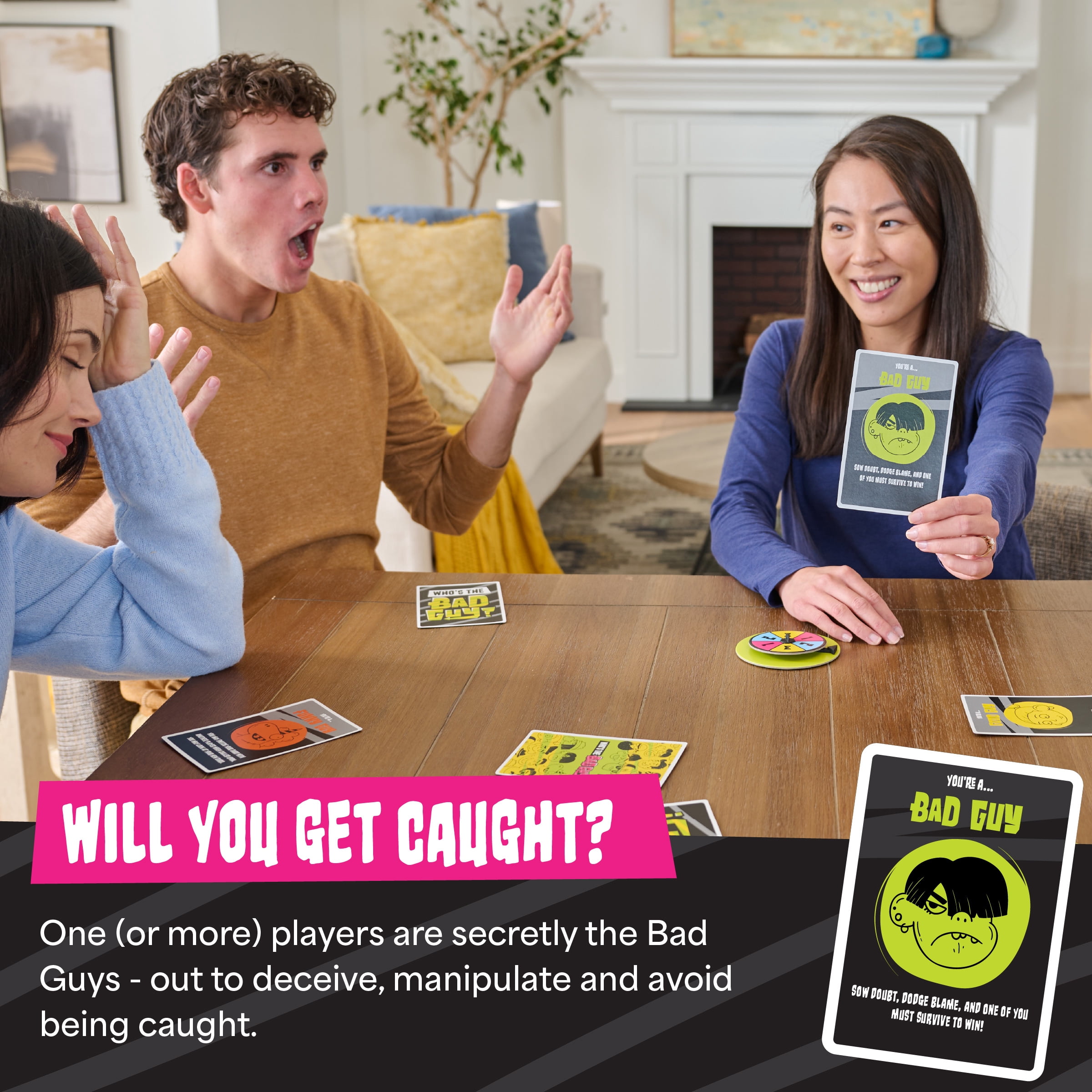 Buffalo Games - Who’s The Bad Guy? - Official Barstool Sports Social Deduction Party Game | Fast-Paced Bluffing, Lying & Role-Playing Game for Adults | The Yak | 4–10 Players, Ages 12+, 10-Min. Play