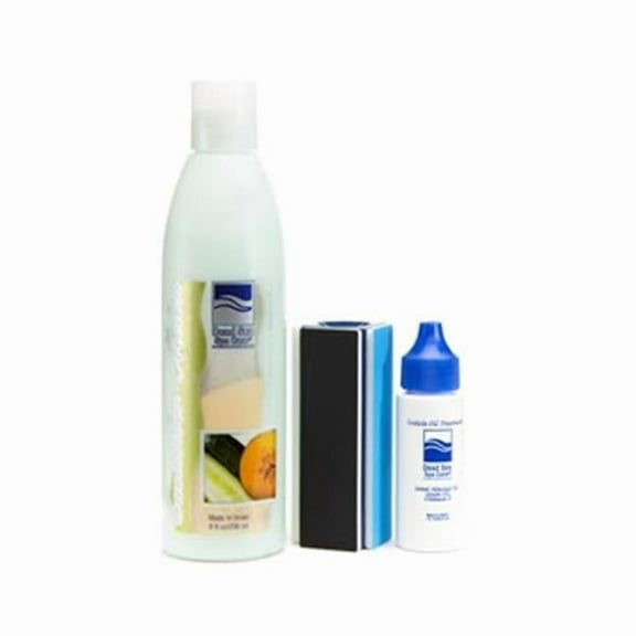 Dead Sea Spa Care DEADSEA-18 Cucumber-Melon Nail Kit - Cucumber-Melon Lotion, Nail Buffer, Cuticle Oil