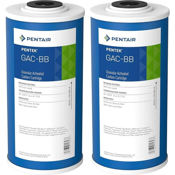 Filtro de agua Pentair Pentek GAC-BB Big Blue Carbon 10x4.5