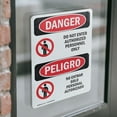 thumbnail image 4 of (2 Pack) Do Not Enter Authorized Only Bilingual OSHA Danger Sign, 4 of 7